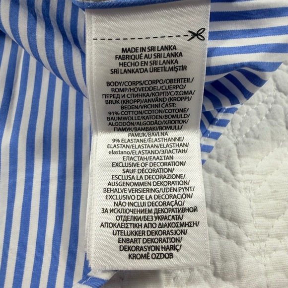 NWT Polo Ralph Lauren Mens 3XB Blue White Stripe Button Down Dress Shirt Stretch - Picture 6 of 9